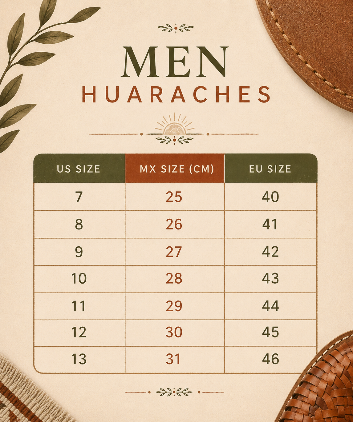 Men's Leather Huaraches Mules, Mexican Artisan Slip On Sandals, Boho Shoes for Men, Gift for Him